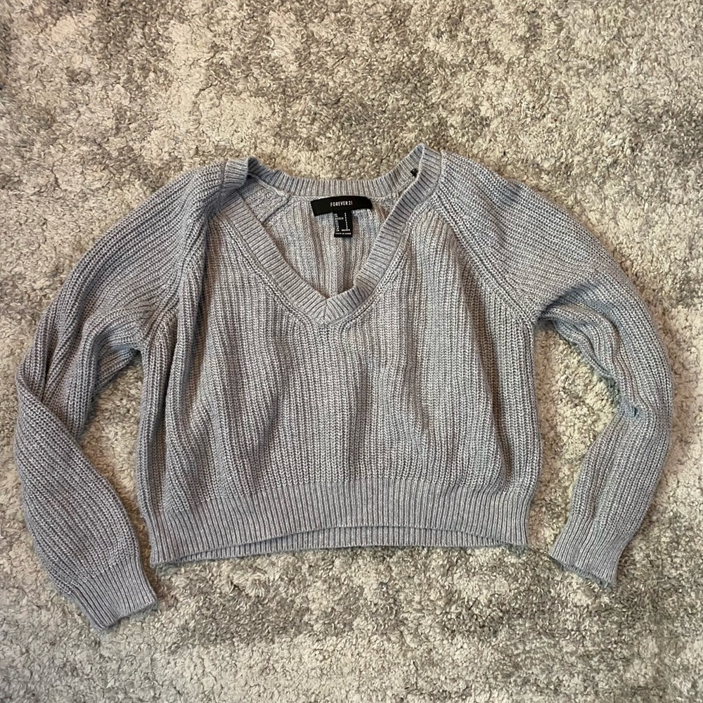 Cropped Knit Sweater
